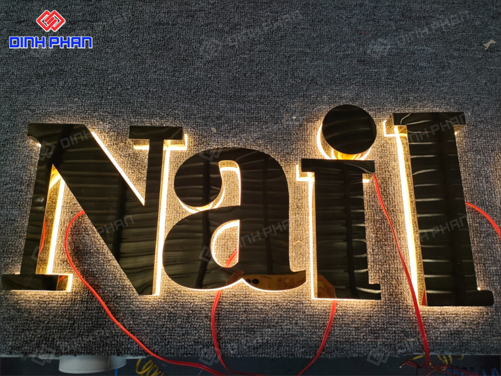 Địa chỉ gia công chữ inox sáng chân đèn led ở BMT Gia công chữ inox sáng chân đèn led ở BMT