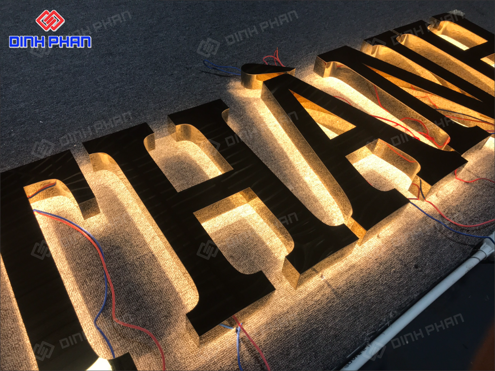 Địa chỉ gia công chữ inox sáng chân đèn led ở BMT Gia công chữ inox sáng chân đèn led ở BMT