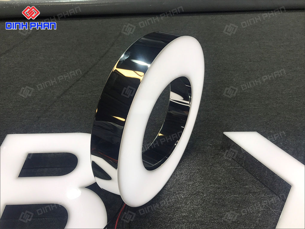 Làm chữ inox Lâm Đồng trọn gói giá rẻ, bền đẹp Chữ inox mặt mica hong inox