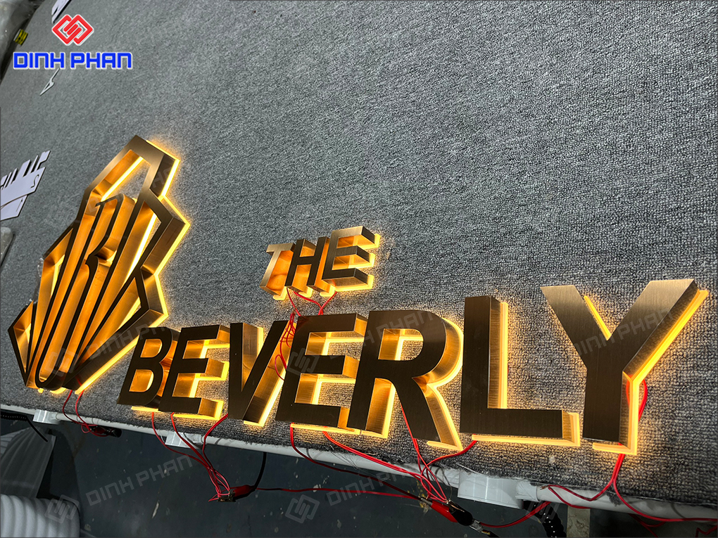 Làm chữ inox Lâm Đồng trọn gói giá rẻ, bền đẹp Chữ inox vàng xước