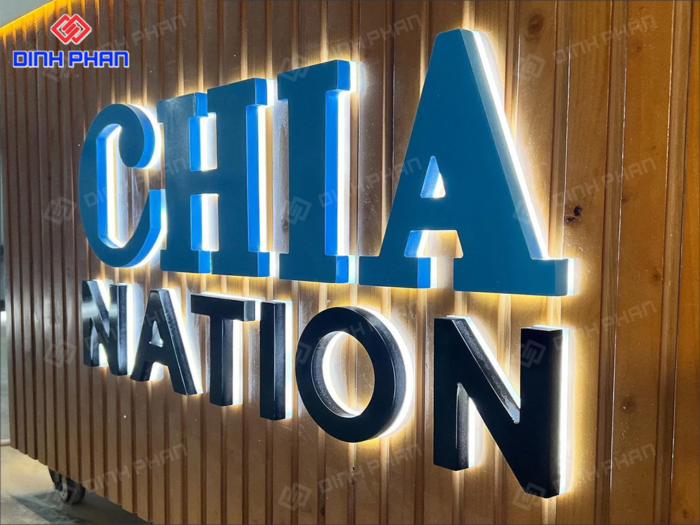 Làm chữ inox Lâm Đồng trọn gói giá rẻ, bền đẹp Bộ chữ mica sáng đèn