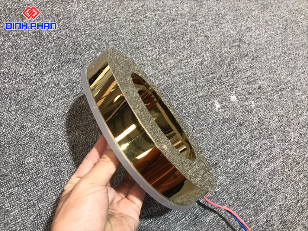 Làm chữ inox vàng gương BMT