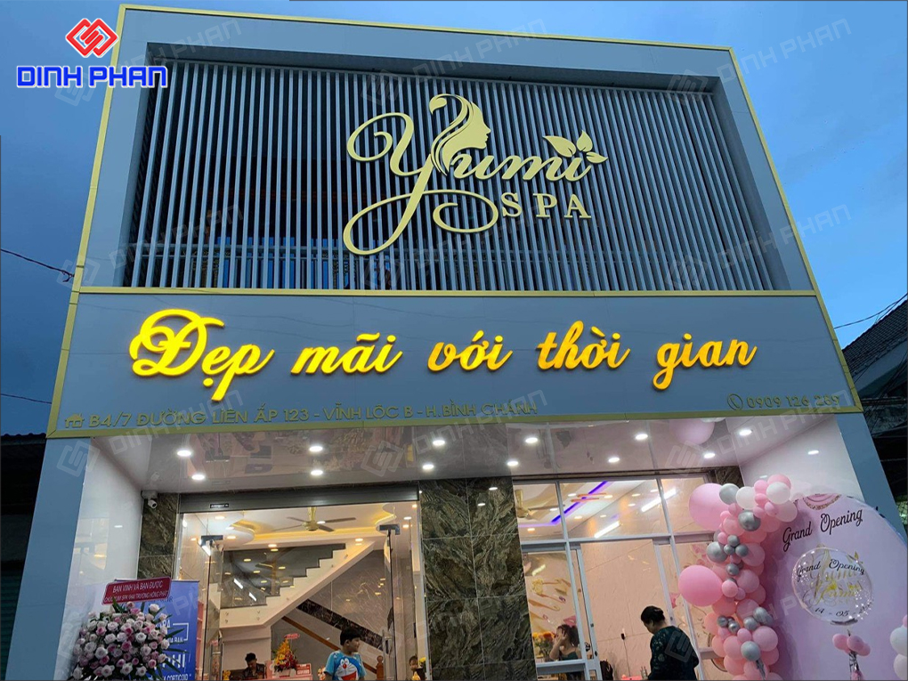 Gia công bảng hiệu BMT