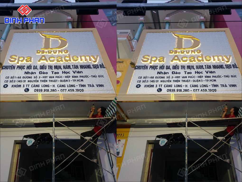 Gia công bảng hiệu BMT