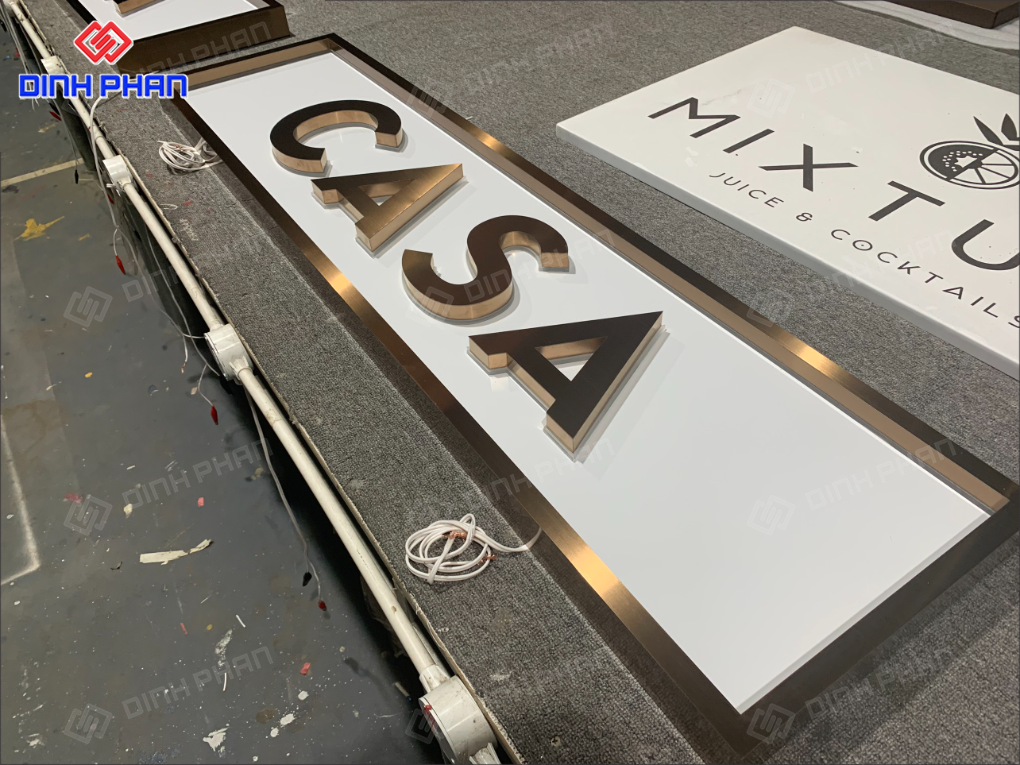Gia công chữ inox Bình Định