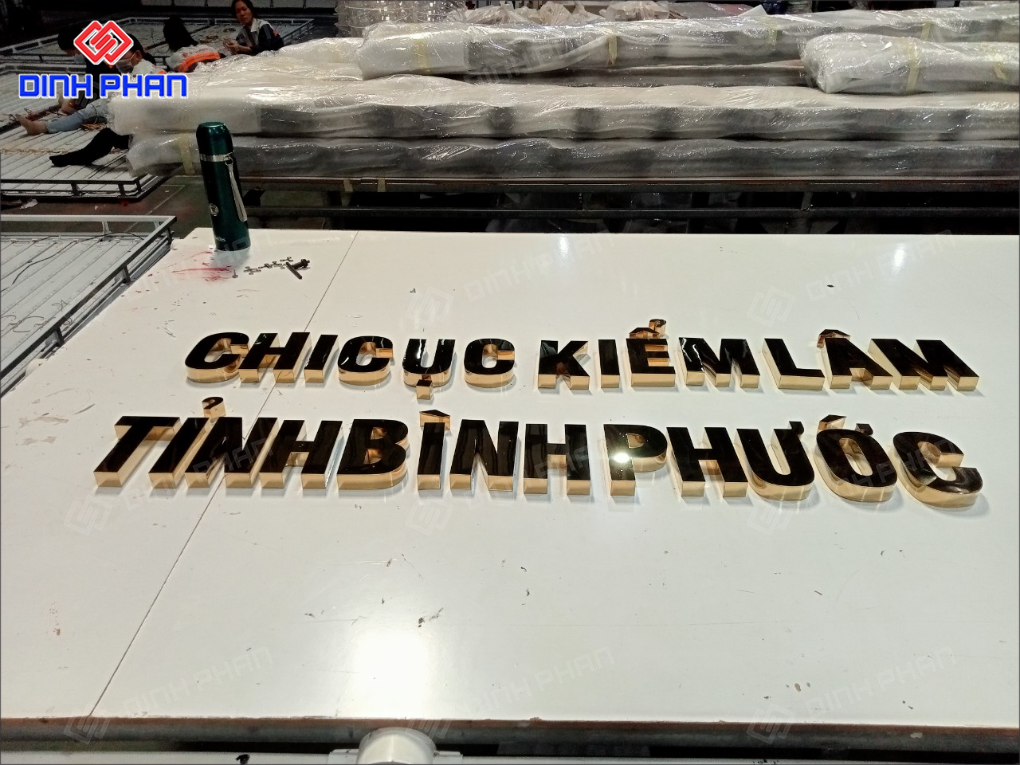 Gia công chữ inox Nha Trang sang trọng, bền đẹp Gia công chữ inox Nha Trang