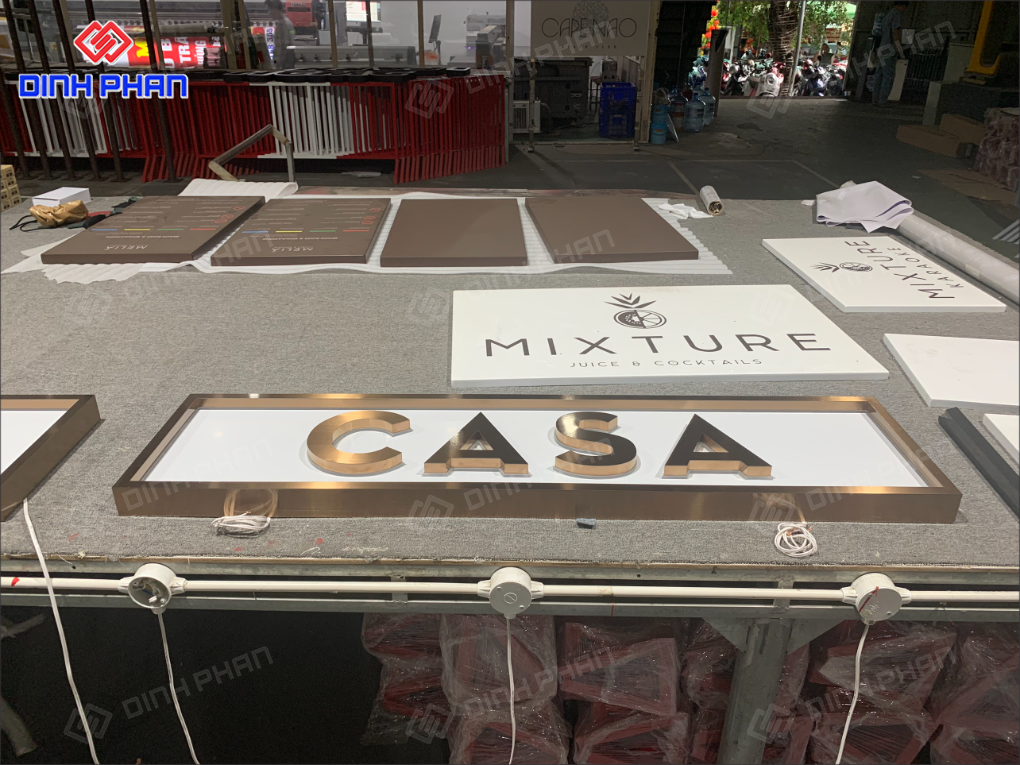 Gia công chữ inox Nha Trang sang trọng, bền đẹp Gia công chữ inox Nha Trang