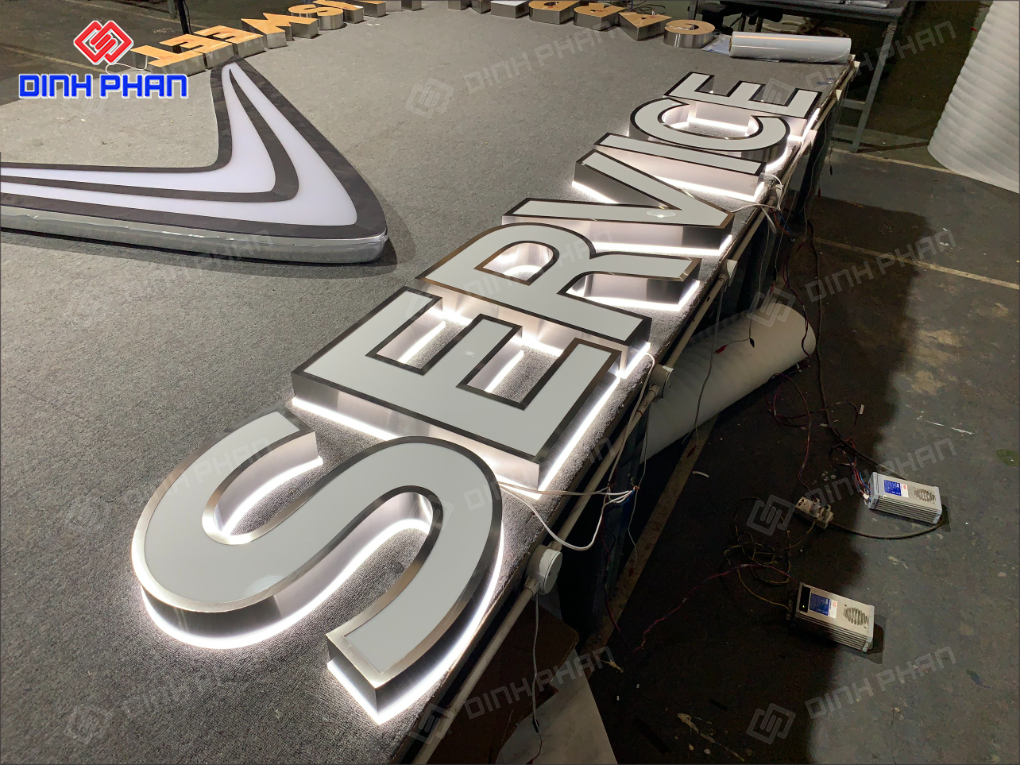 Gia công chữ inox Nha Trang sang trọng, bền đẹp Gia công chữ inox Nha Trang