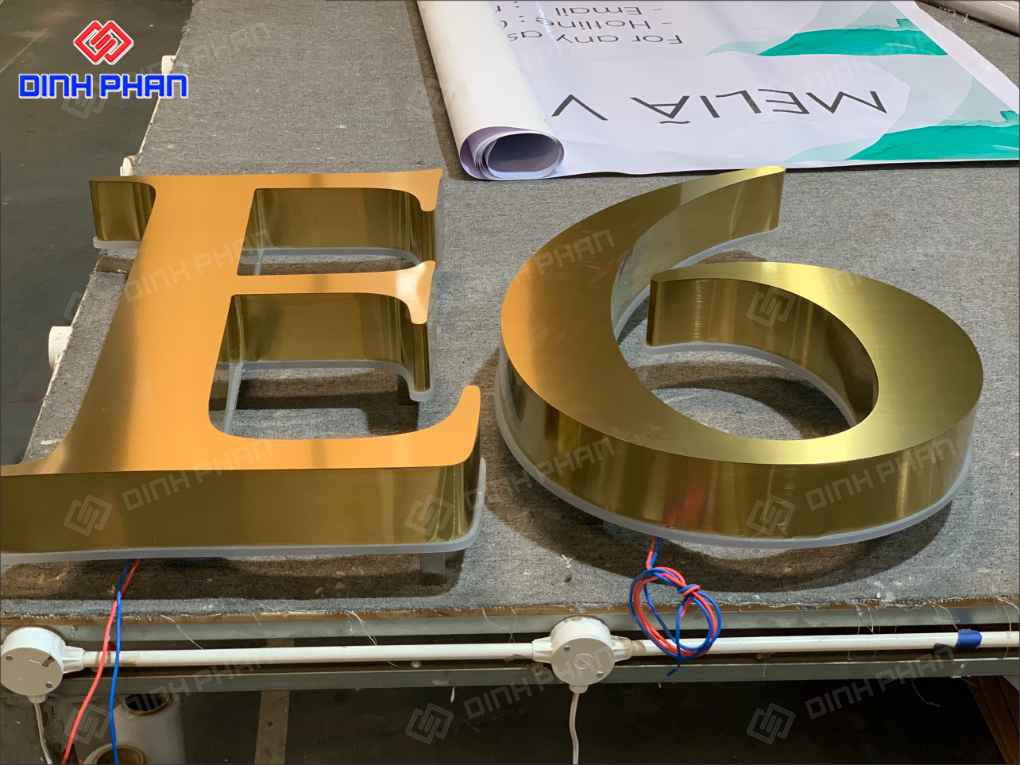 Gia công chữ inox Nha Trang sang trọng, bền đẹp Gia công chữ inox Nha Trang