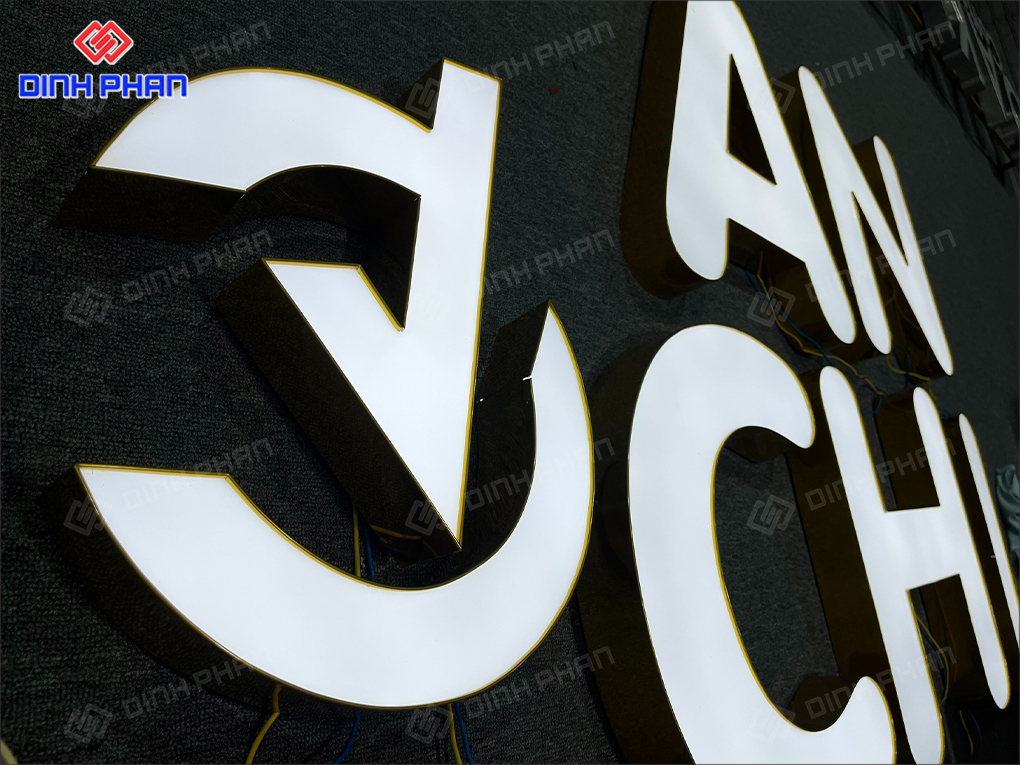 Chữ nhôm gia công 