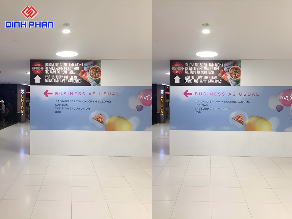 Decal dán tường quảng cáo 