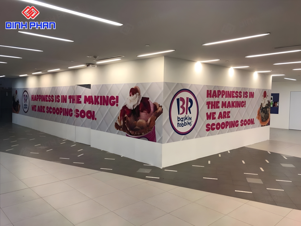 Decal dán tường quảng cáo