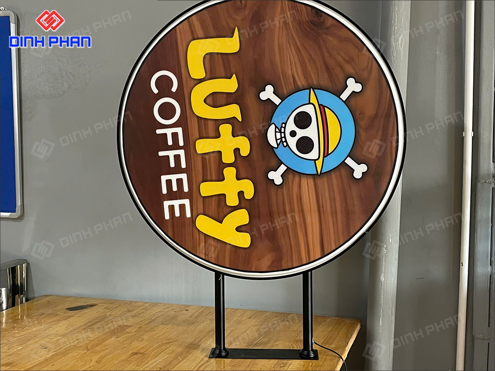 Bảng hiệu hộp đèn quán cà phê 
