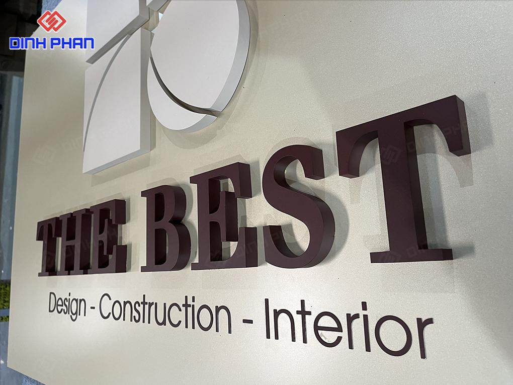 Bộ chữ trang trí văn phòng