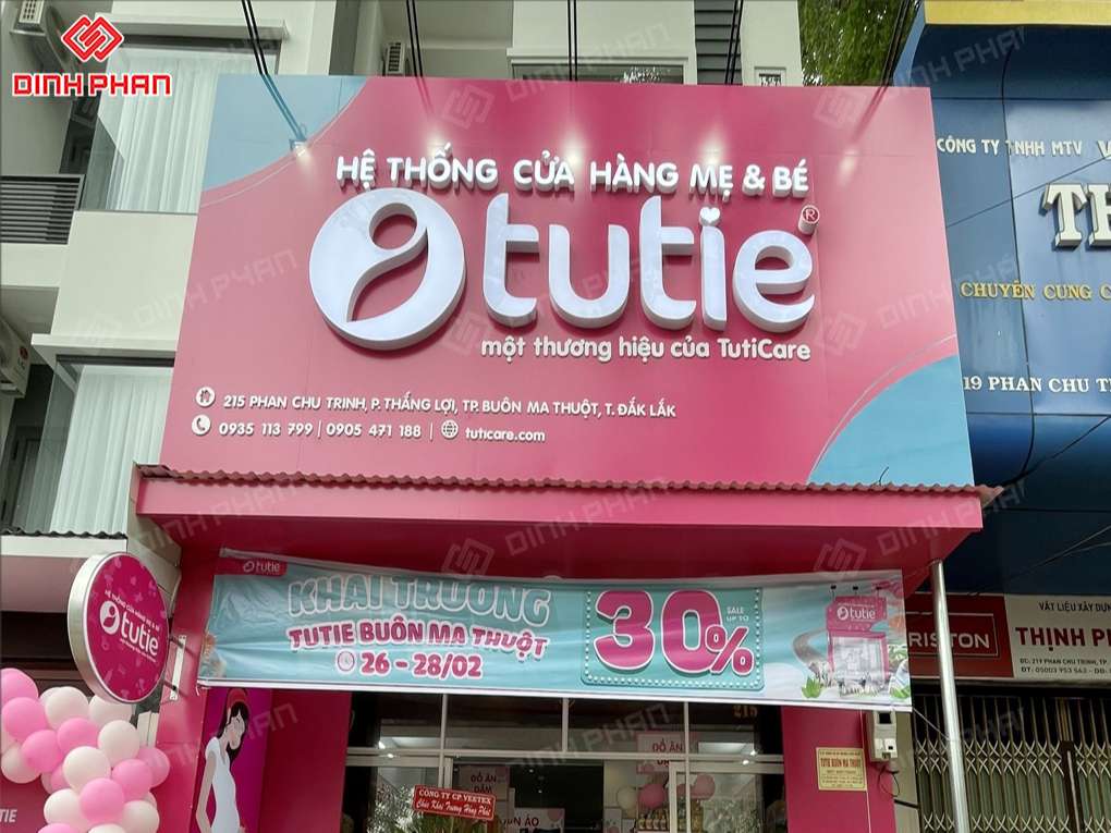 Bảng hiệu mặt dựng alu