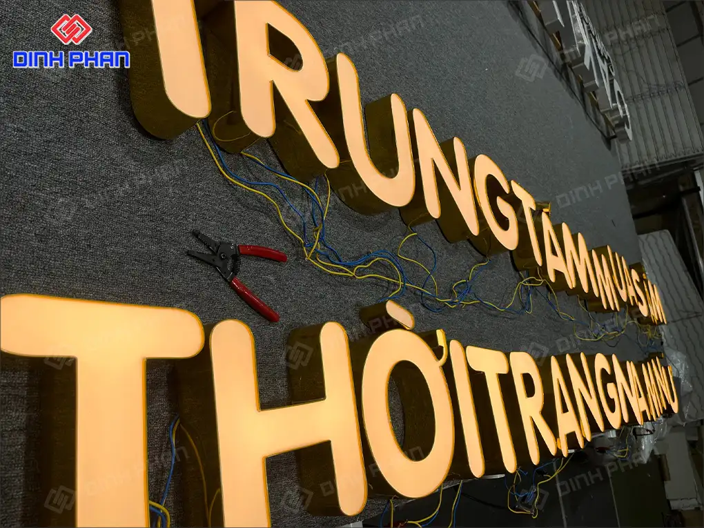 Nơi làm chữ nhôm sơn tĩnh điện đẹp ở BMT Nơi làm chữ nhôm sơn tĩnh điện đẹp ở BMT