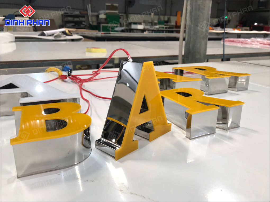 Thi công chữ inox đèn Led tại Daklak hiện đại, bền đẹp Thi công chữ inox đèn Led tại Daklak