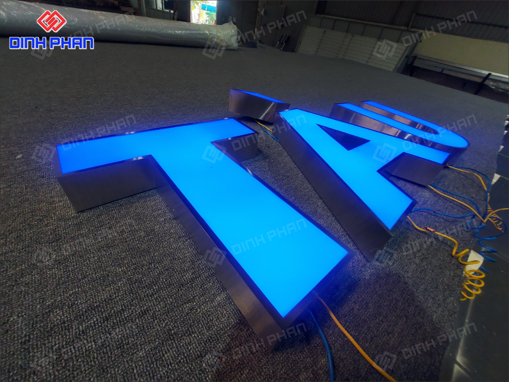 Thi công chữ inox đèn Led tại Daklak hiện đại, bền đẹp Thi công chữ inox đèn Led tại Daklak