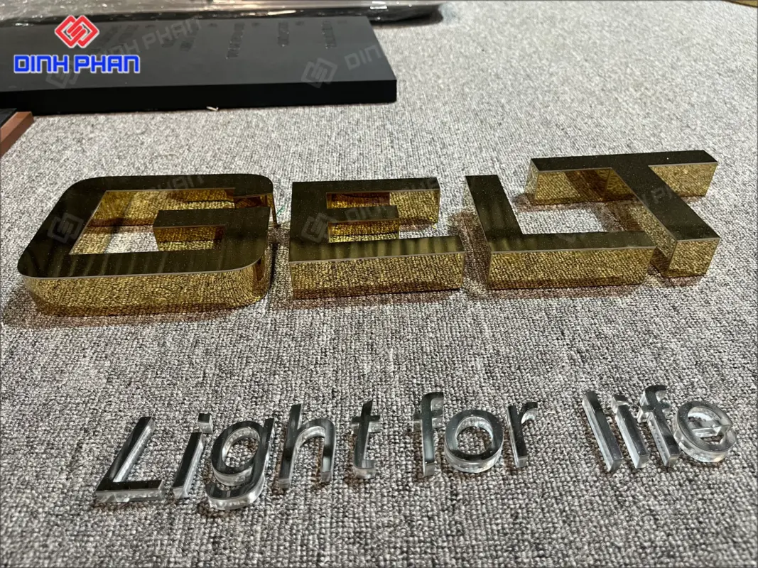 Địa chỉ gia công chữ inox Quy Nhơn sang trọng, bền đẹp Chữ inox Quy Nhơn