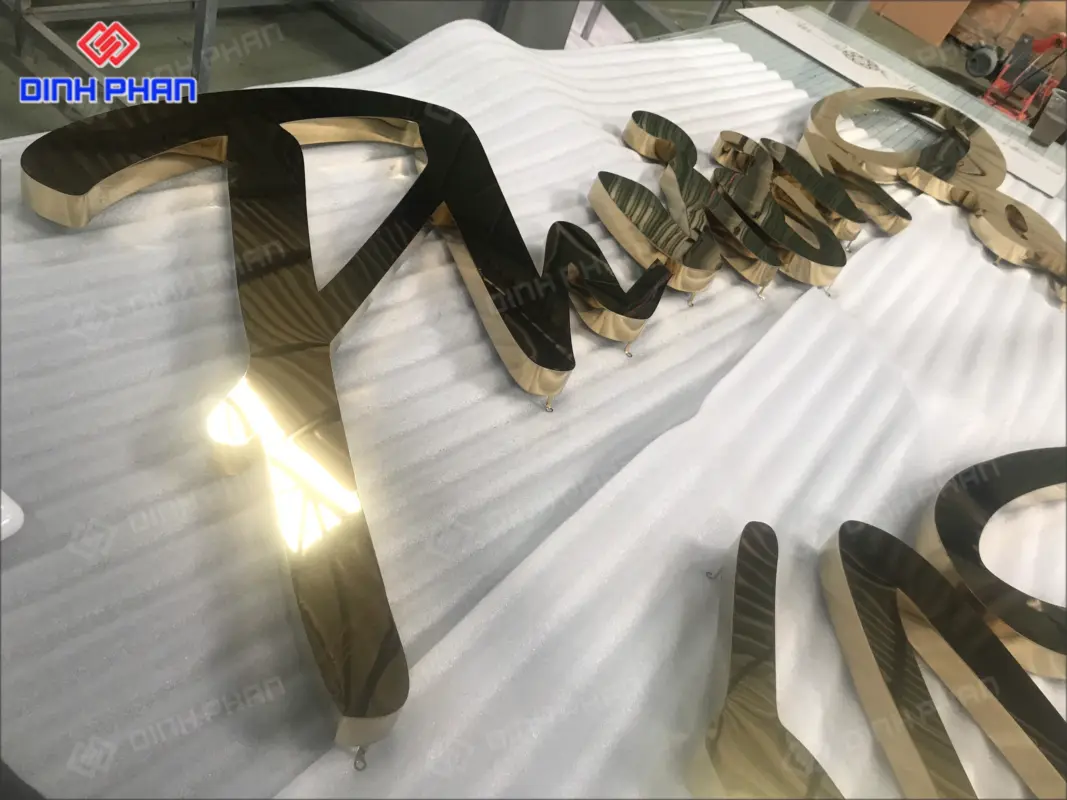 Địa chỉ gia công chữ inox Quy Nhơn sang trọng, bền đẹp Chữ inox Quy Nhơn
