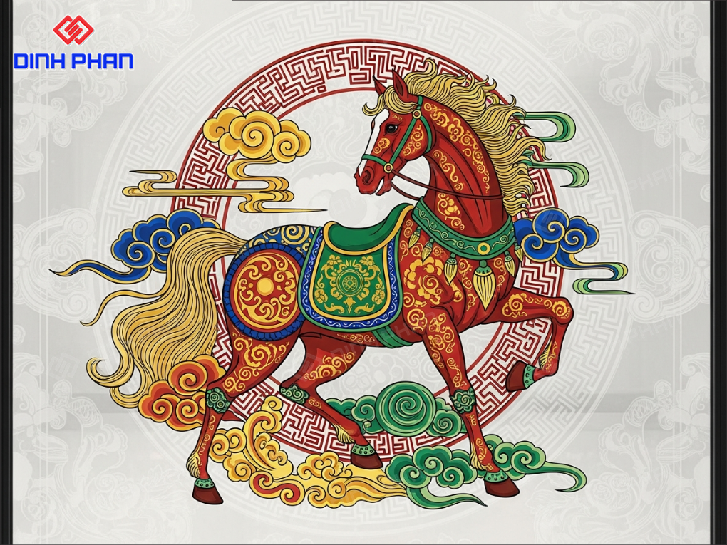 Decal tết dán tường BMT