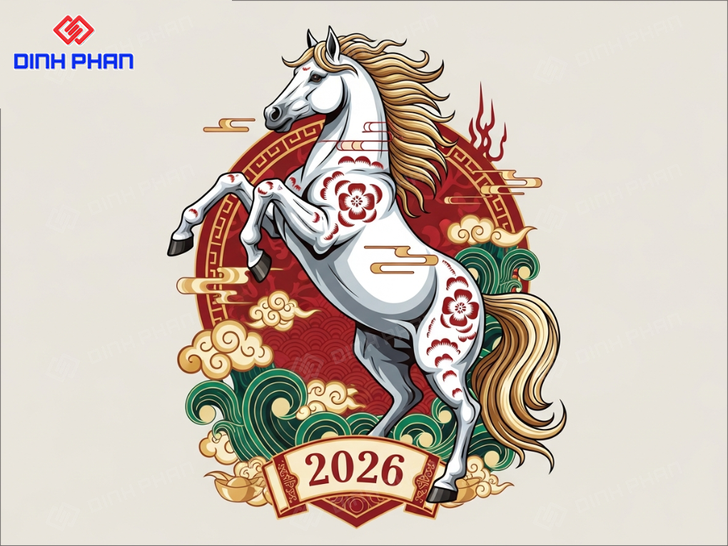 Decal tết dán tường BMT