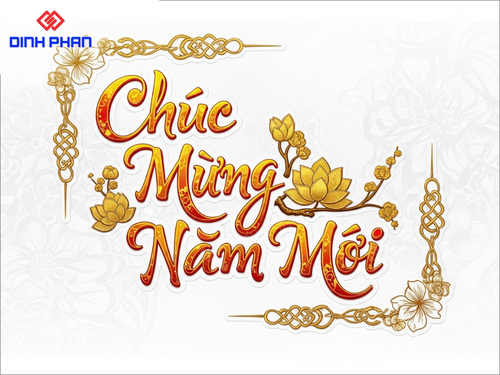 Decal tết dán tường BMT