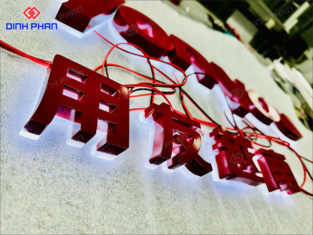 Làm chữ inox Ninh Thuận bền đẹp, nâng tầm bảng hiệu Bộ chữ văn phòng