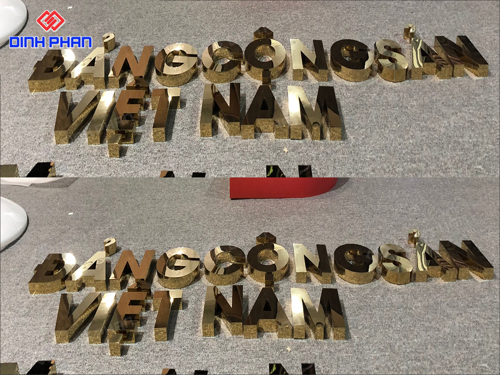 Làm chữ inox Ninh Thuận bền đẹp, nâng tầm bảng hiệu Làm chữ inox Ninh Thuận