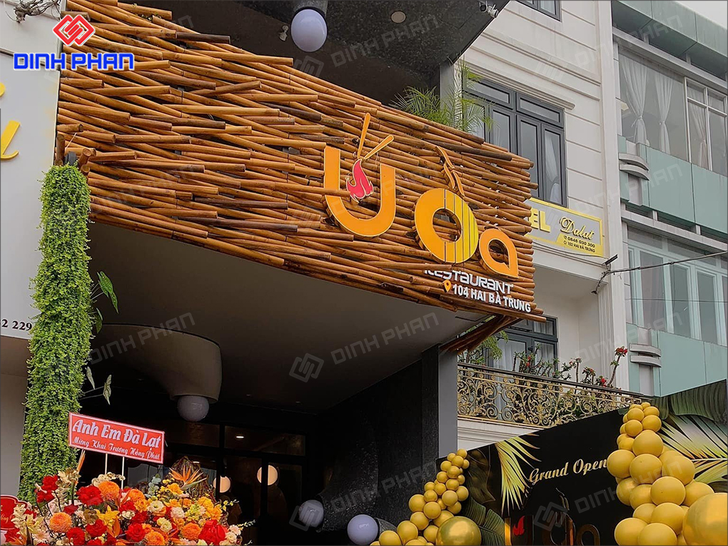 Làm chữ inox Ninh Thuận bền đẹp, nâng tầm bảng hiệu Bảng hiệu nhà hàng