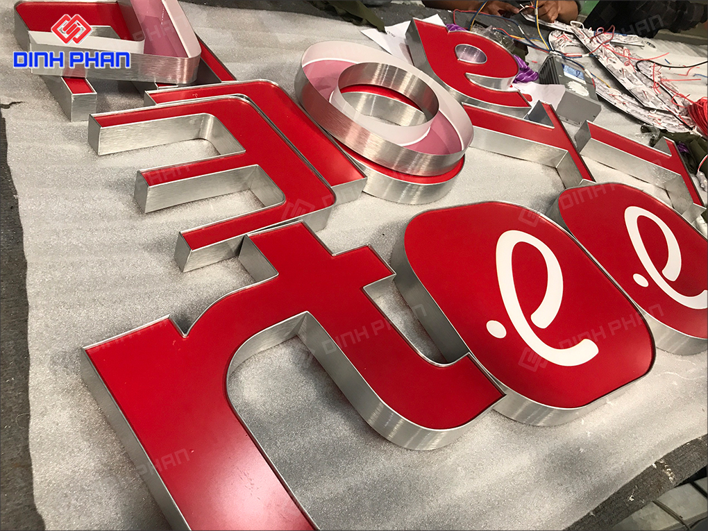 Làm chữ nhôm Ninh Thuận chất lượng cao với giá tốt Gia công chữ nhôm mặt mica