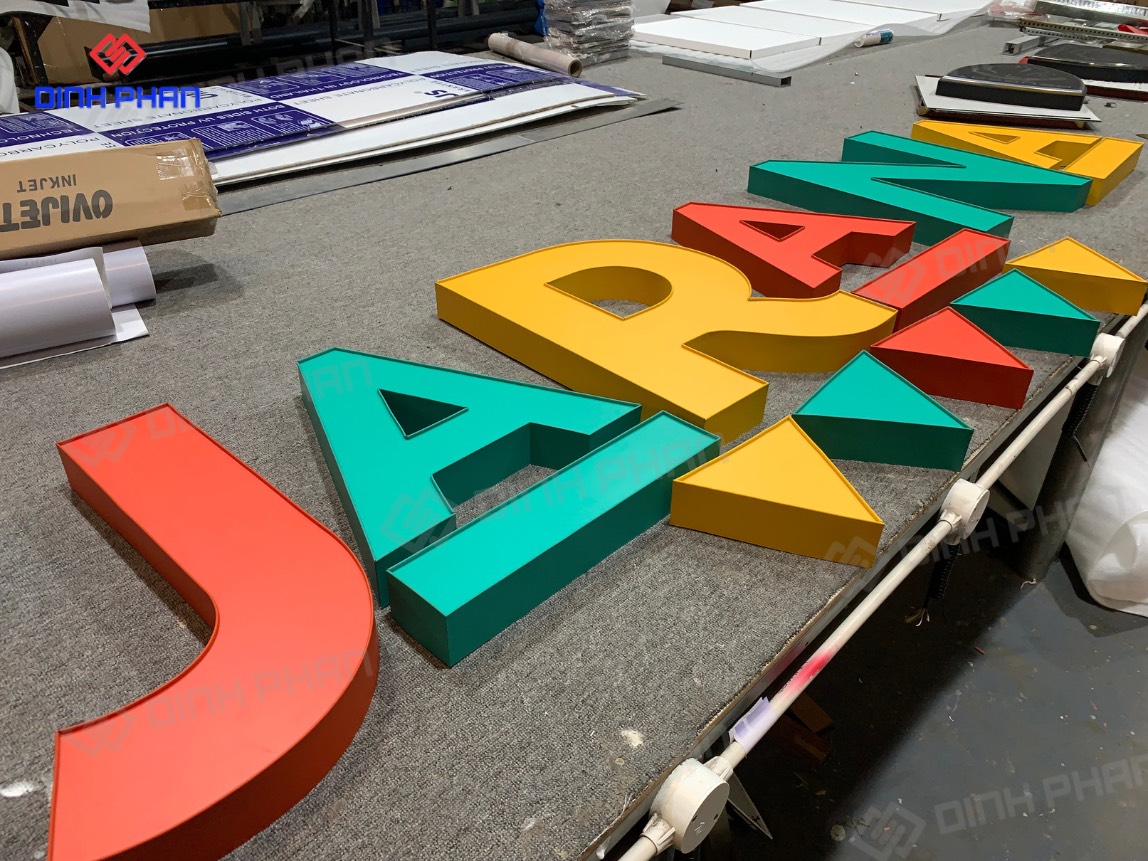 Làm chữ nhôm Ninh Thuận chất lượng cao với giá tốt Bộ chữ nhôm sơn