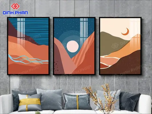 Tranh tráng gương BMT hiện đại, sang trọng