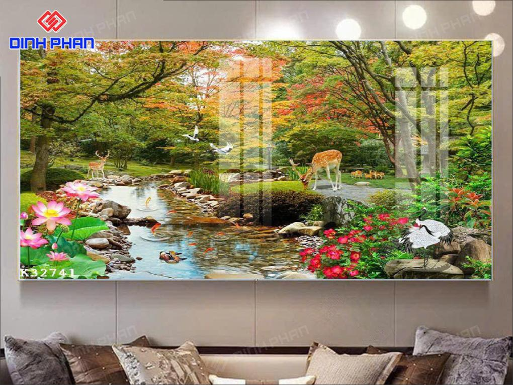 Tranh tráng gương BMT hiện đại, sang trọng Tranh tráng gương BMT