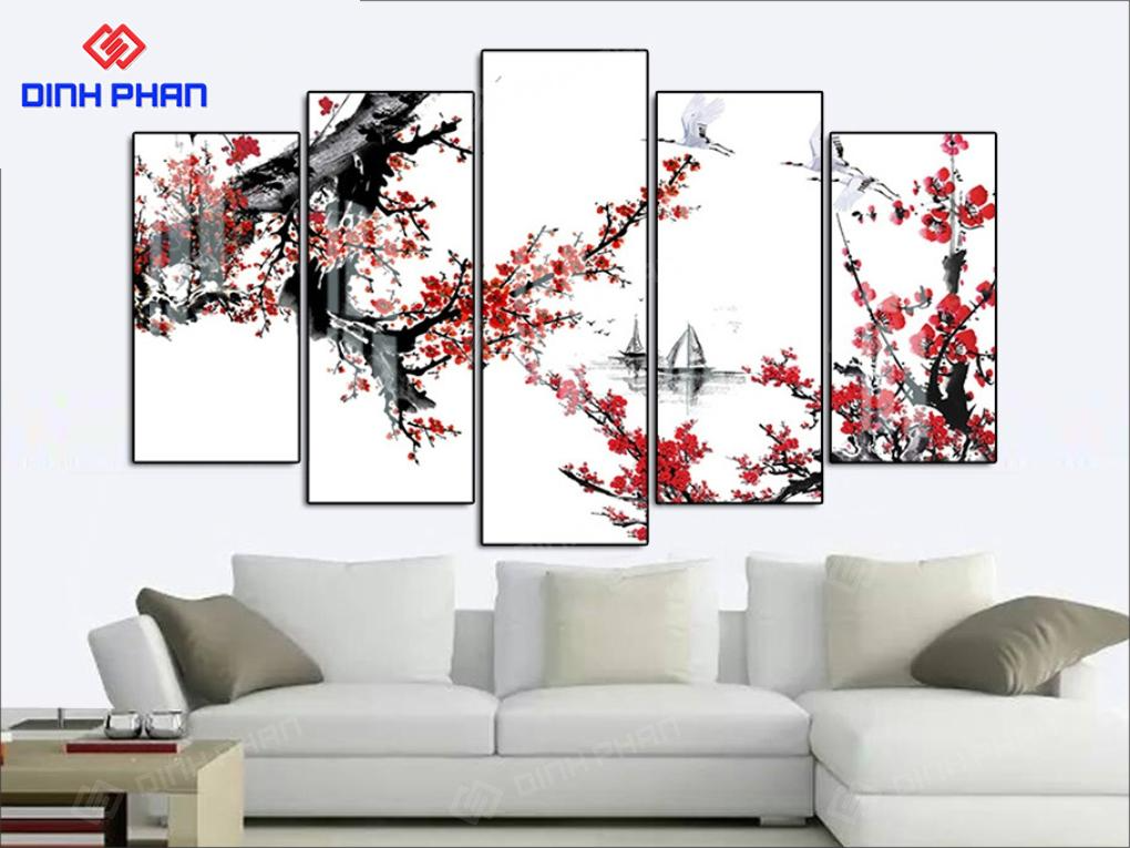 Tranh tráng gương BMT hiện đại, sang trọng Tranh tráng gương BMT