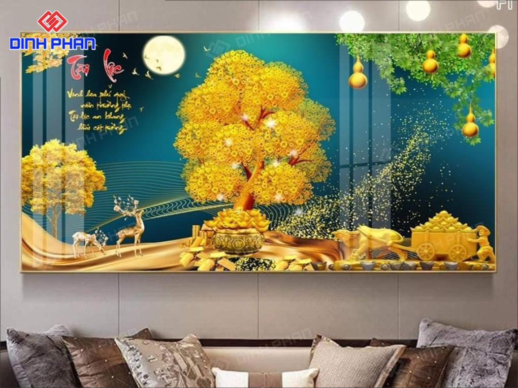 Tranh tráng gương BMT hiện đại, sang trọng Tranh tráng gương BMT