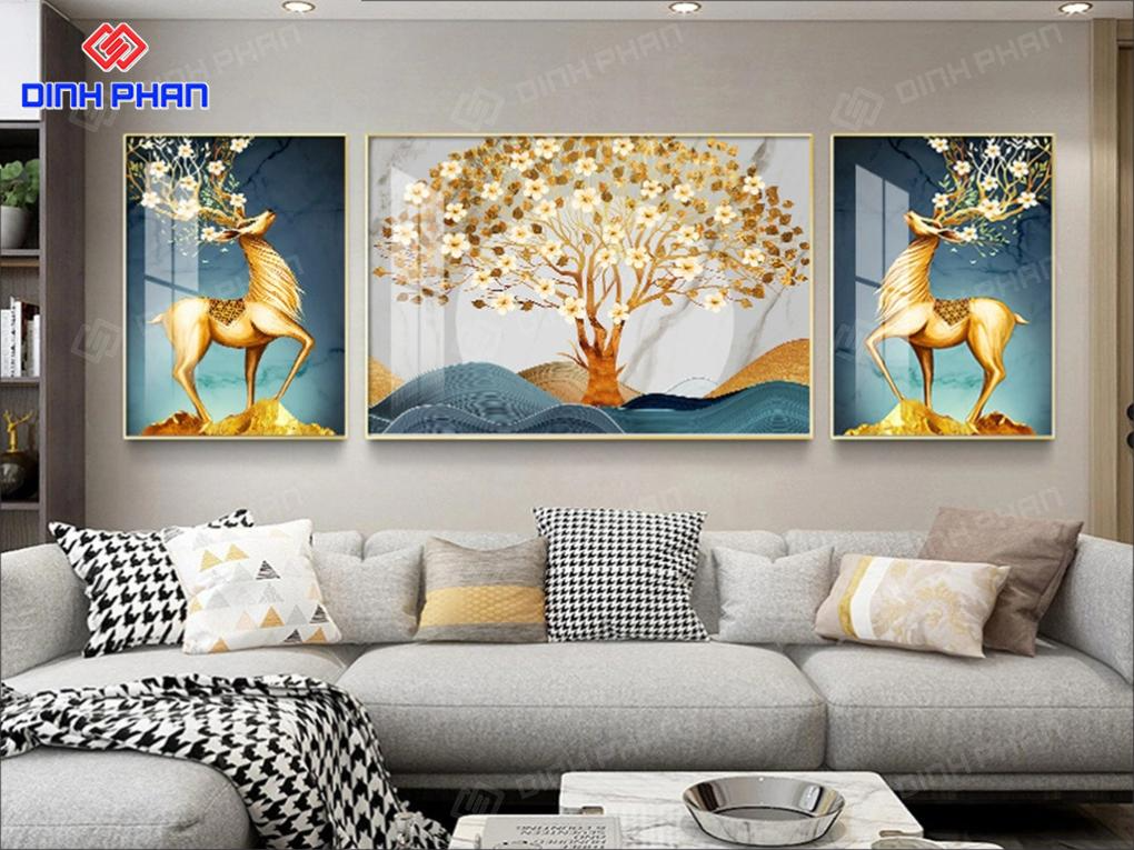 Tranh tráng gương BMT hiện đại, sang trọng Tranh tráng gương BMT