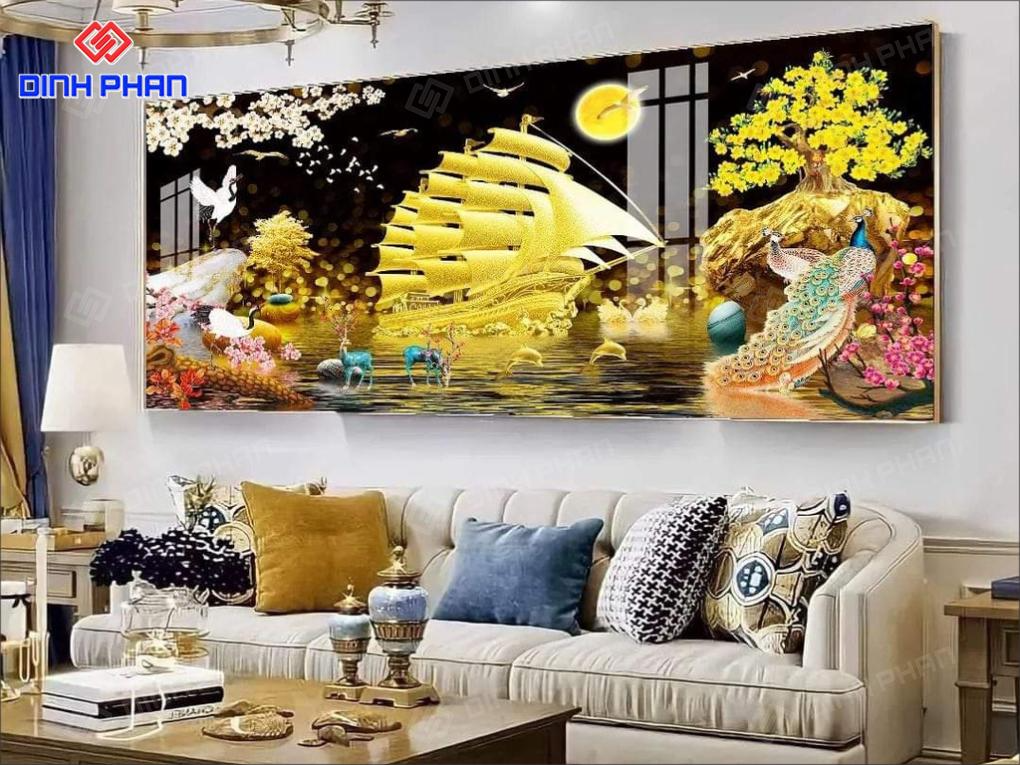 Tranh tráng gương BMT hiện đại, sang trọng Tranh tráng gương BMT