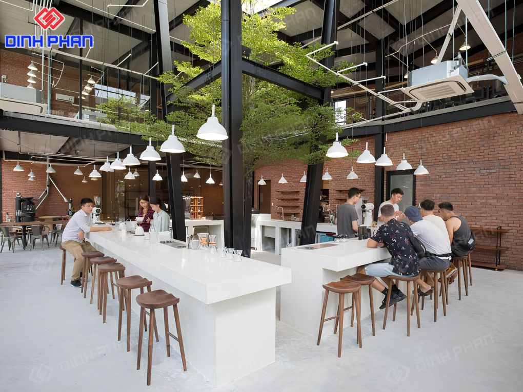 Thiết kế quán cafe BMT đẹp, hiện đại và thu hút khách hàng
