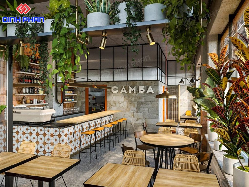 Thiết kế quán cafe BMT đẹp, hiện đại và thu hút khách hàng