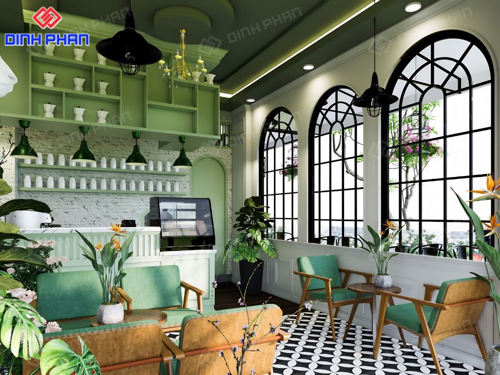Thiết kế quán cafe BMT đẹp, hiện đại và thu hút khách hàng