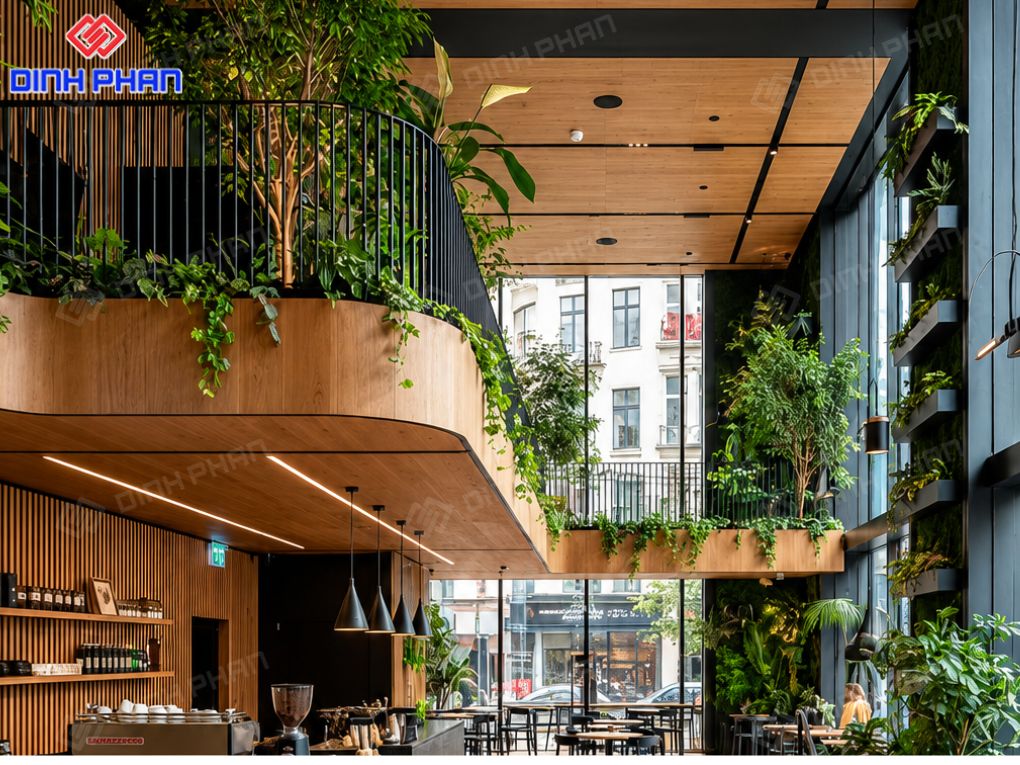 Decor quán cafe Đắk Lắk đẹp, ấn tượng và dễ hút khách Không gian mở, rộng và sang hơn
