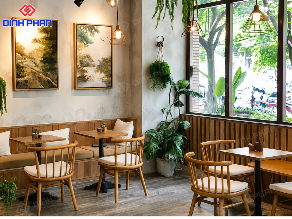 Decor quán cafe Đắk Lắk đẹp, ấn tượng và dễ hút khách Góc cà phê nhẹ nhàng, ấm cúng khi decor quán cafe Đắk Lắk