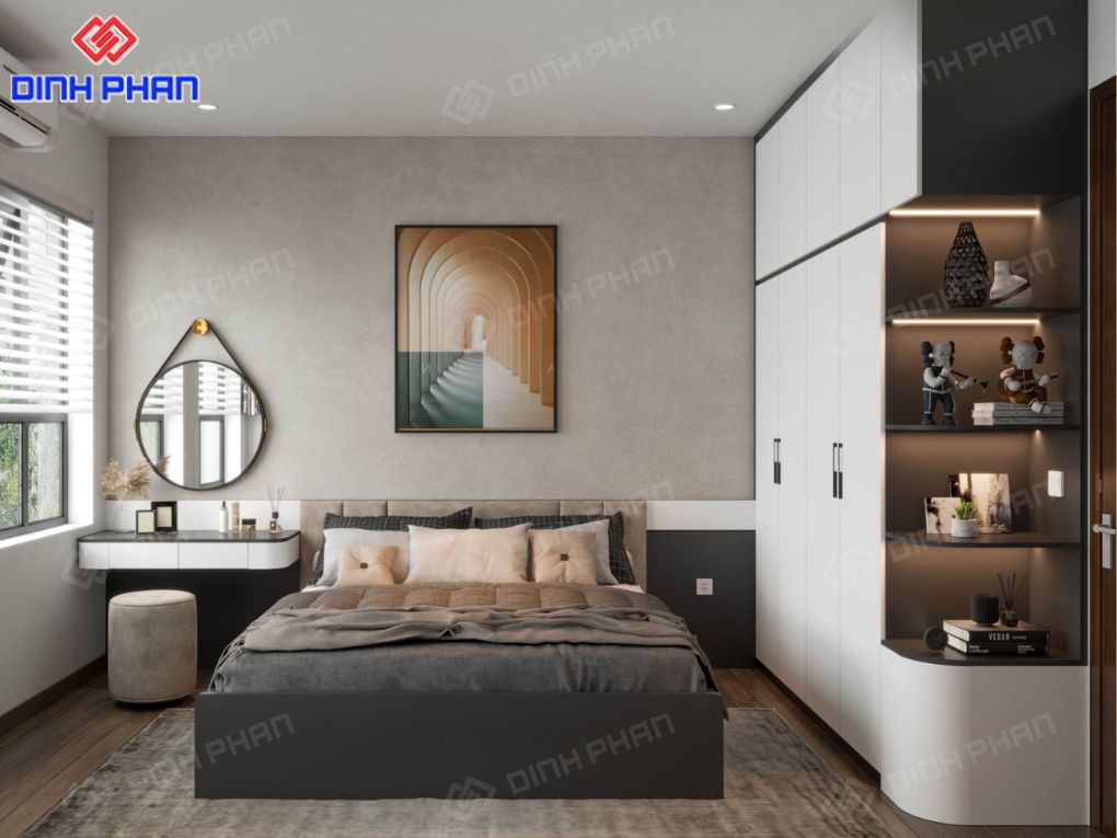 Đóng giường tủ BMT đẹp, bền và giá rẻ Phòng ngủ hiện đại, tối ưu không gian