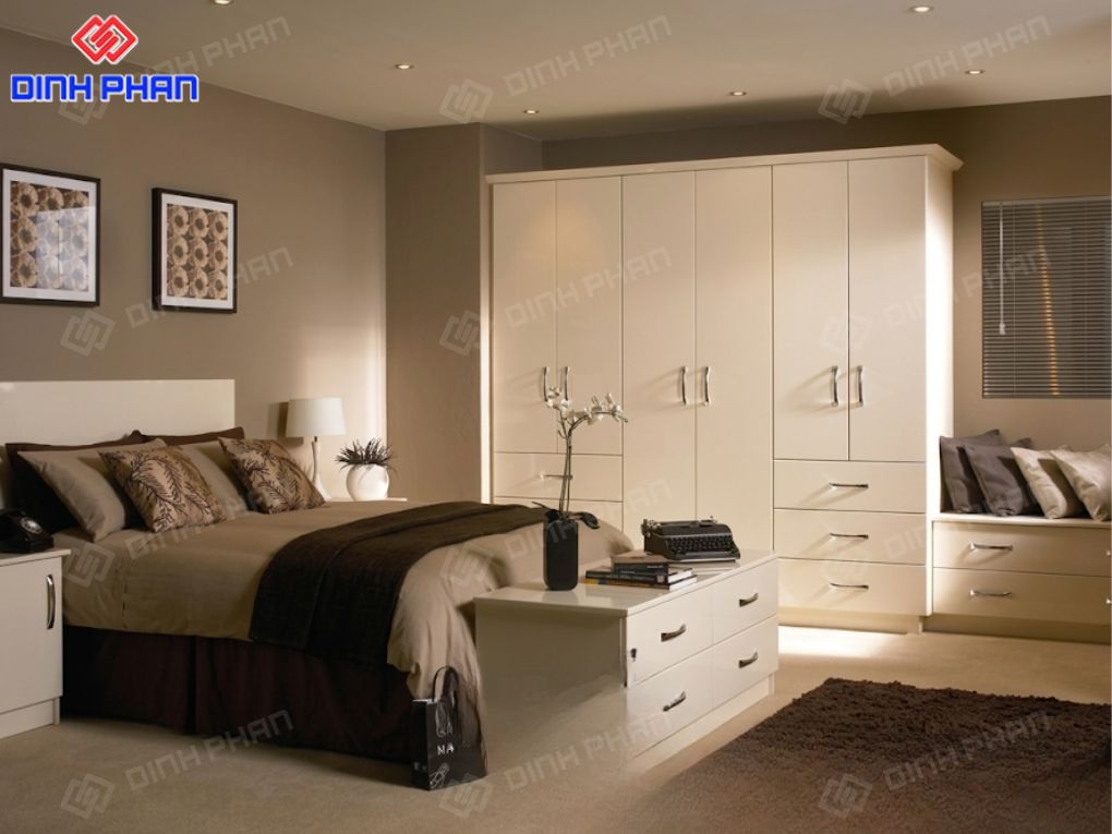 Đóng giường tủ BMT đẹp, bền và giá rẻ Không gian phòng ngủ ấm cúng, đồng bộ