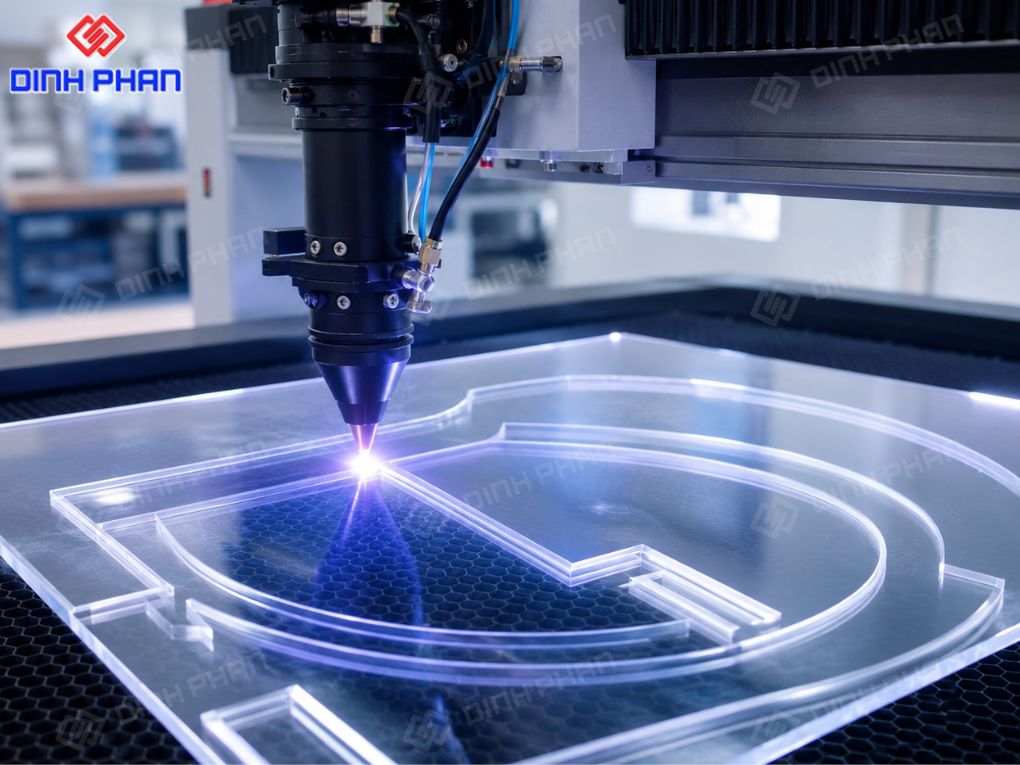 Khắc laser Đắk Lắk làm logo nhận diện thương hiệu