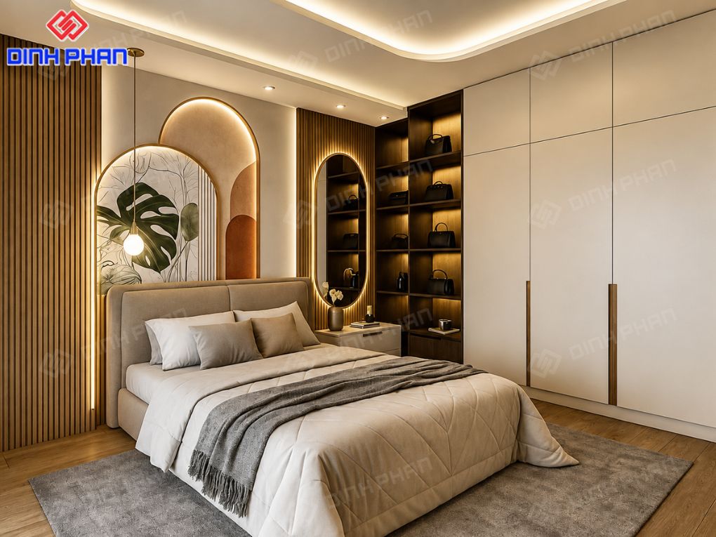 Combo phòng ngủ cao cấp, sang trọng. Chuyên đóng giường tủ BMT sắc nét, bền đẹp.
