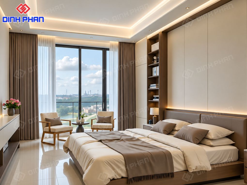 Phòng ngủ không gian mở, thiết kế hiện đại