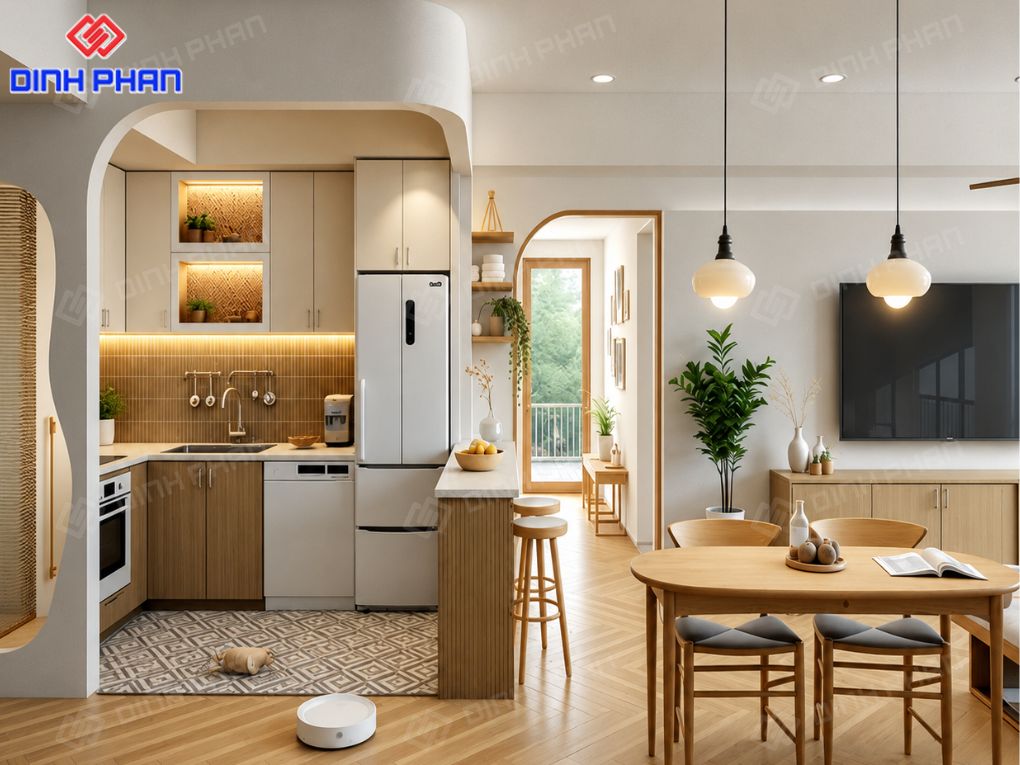 Xưởng nội thất Đắk Lắk rẻ, đẹp, chỉn chu Thiết kế nội thất căn hộ nhỏ tối ưu công năng và thẩm mỹ