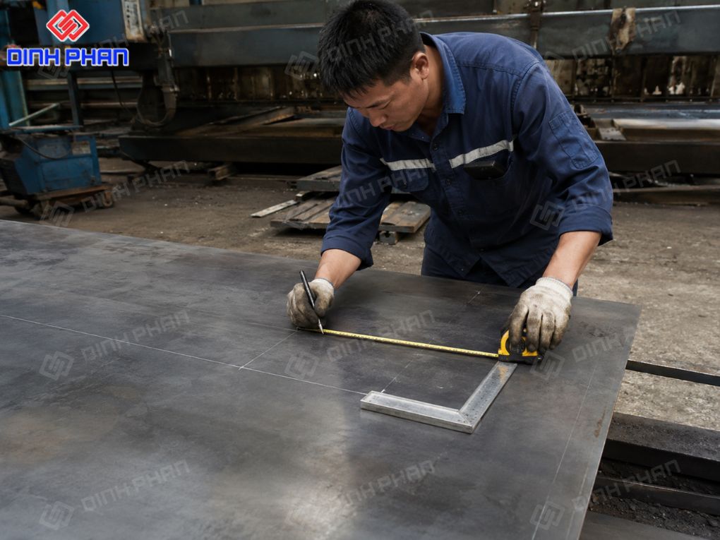 Cắt sắt tấm BMT đẹp, nhanh và đúng kích thước